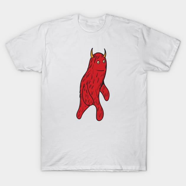 Red Monster T-Shirt by RMZ_NYC